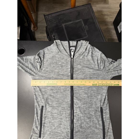 Footjoy Golf Jacket Womens Performance Lightweight Jacket Grey Heather Sz Medium - Picture 4 of 10